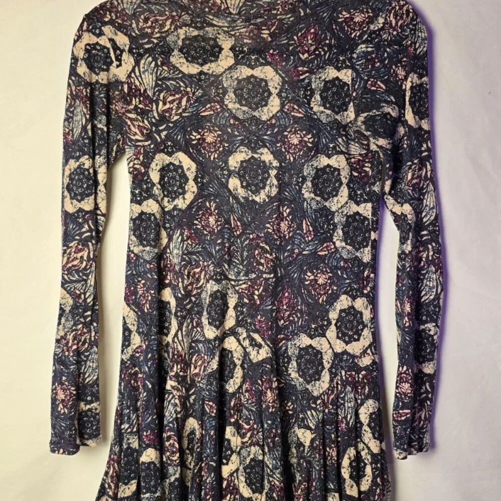 FREE PEOPLE XS Annabelle Tunic in Plum Combo - Picture 3 of 5